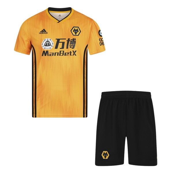 Camiseta Wolves 1ª Niño 2019/20 Amarillo